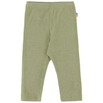 Joha Leggings - Rib - Uld/Silke - Grøn