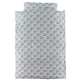 Nørgaard Madsens Sengetøj - Voksen - Grå m. Helikopter