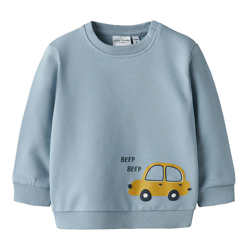 Name It Sweatshirt - NbmVonne - Dusty Blue/Car