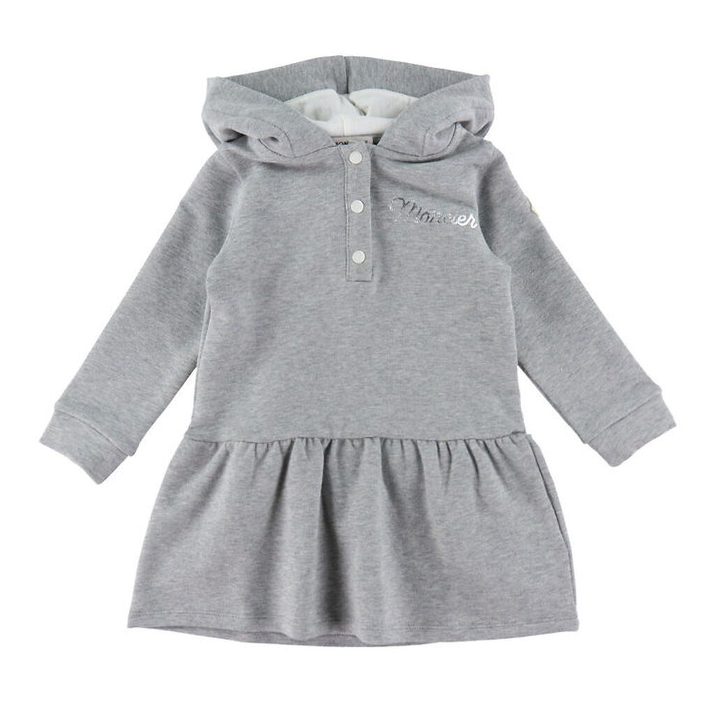 Moncler Sweatkjole - Gråmeleret m. Hvid