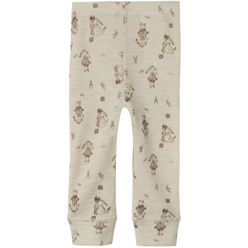 Name It Leggings - Uld - NbfWillos - Peyote Melange