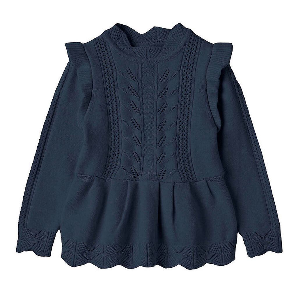 Fliink Bluse - Strik - Alilly Peplum - Insignia Blue