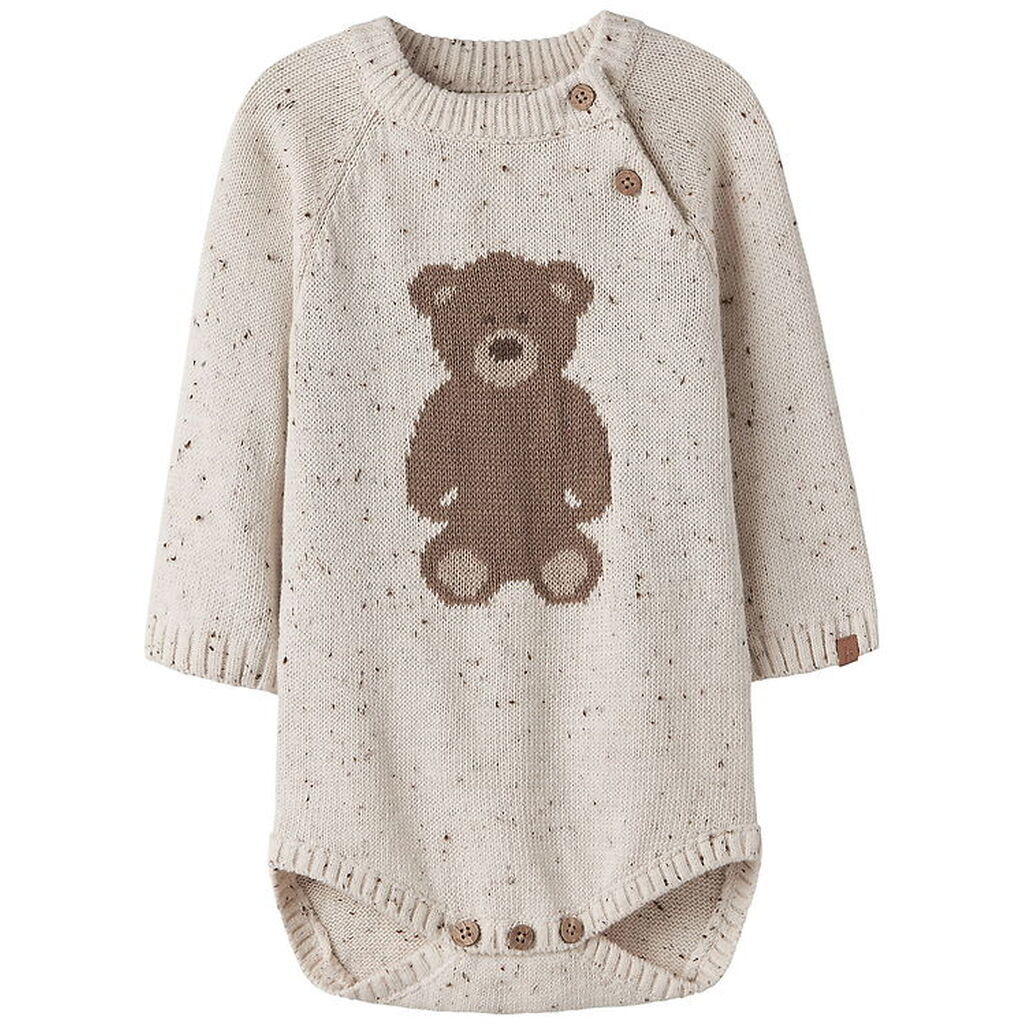 Lil' Atelier Body L/Æ - Strik - NbnGalto - Turtledove/Teddy