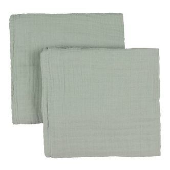 Bibs Stofbleer - 2-pak - 70x70 cm - Sage