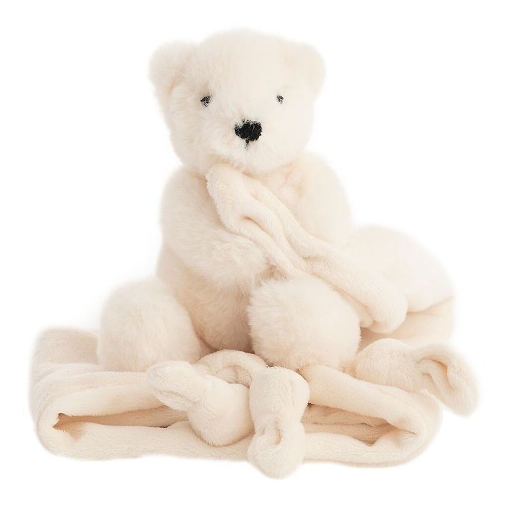 NatureZoo Nusseklud - Isbjørn - 35x35 cm - Creamy White