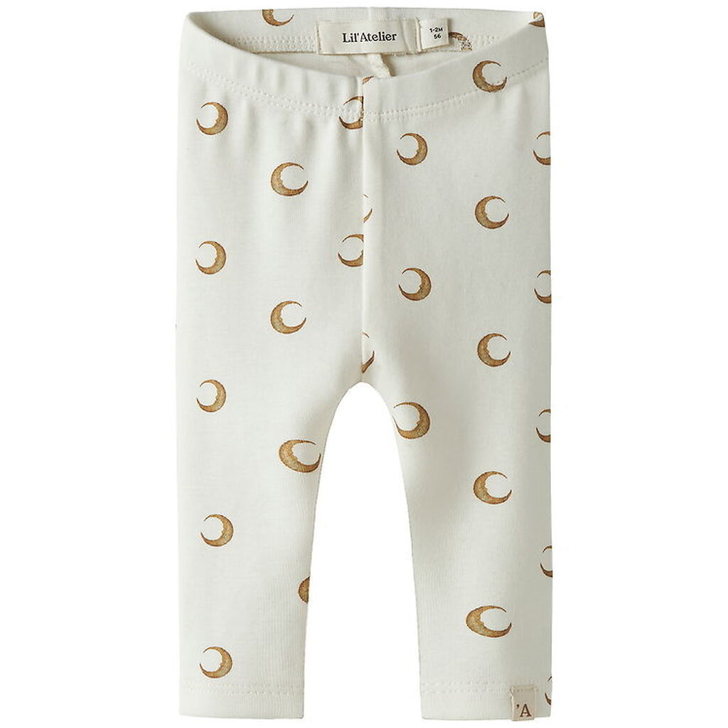 Lil' Atelier Leggings - Noos - NbnLayo - Coconut Milk/Moon