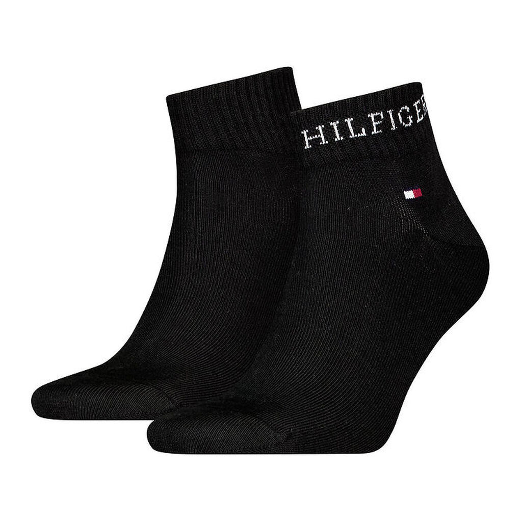Tommy Hilfiger Strømper - 2-pak - Quater - Sort