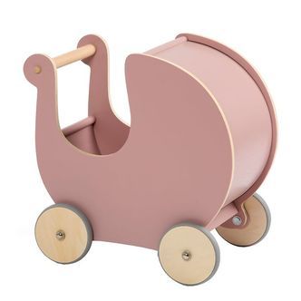 Sebra Dukkevogn - Træ - Blossom Pink