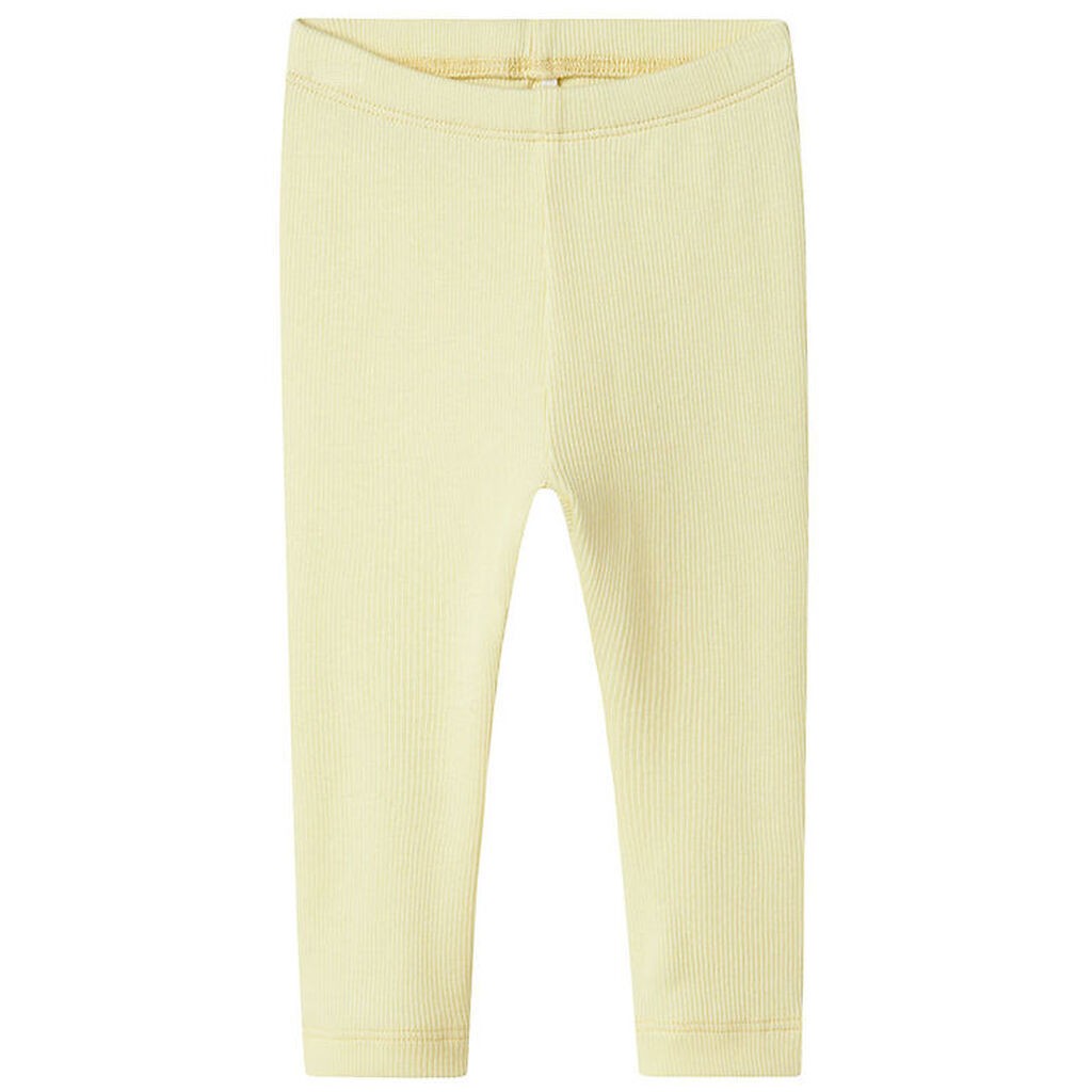 Name It Leggings - Rib - Noos - NbnKab - Pastel Yellow