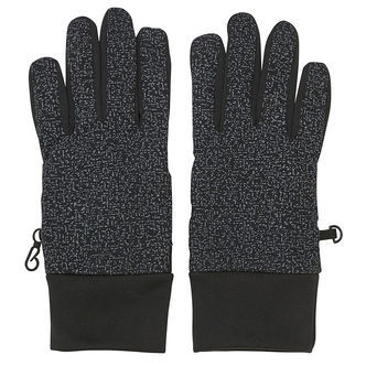 Color Kids Handsker - Softshell - Sort