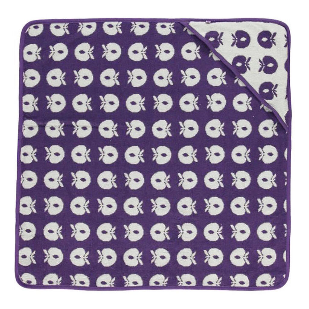 Småfolk Babyhåndklæde - 70x70 - Purple Heart