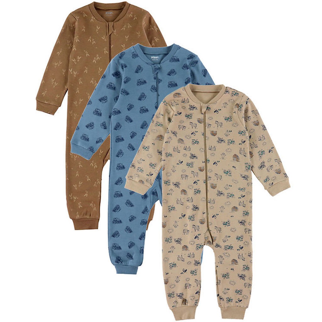 Pippi Heldragt u/f - 1 stk. - Assorteret - Farvet m. Mønster