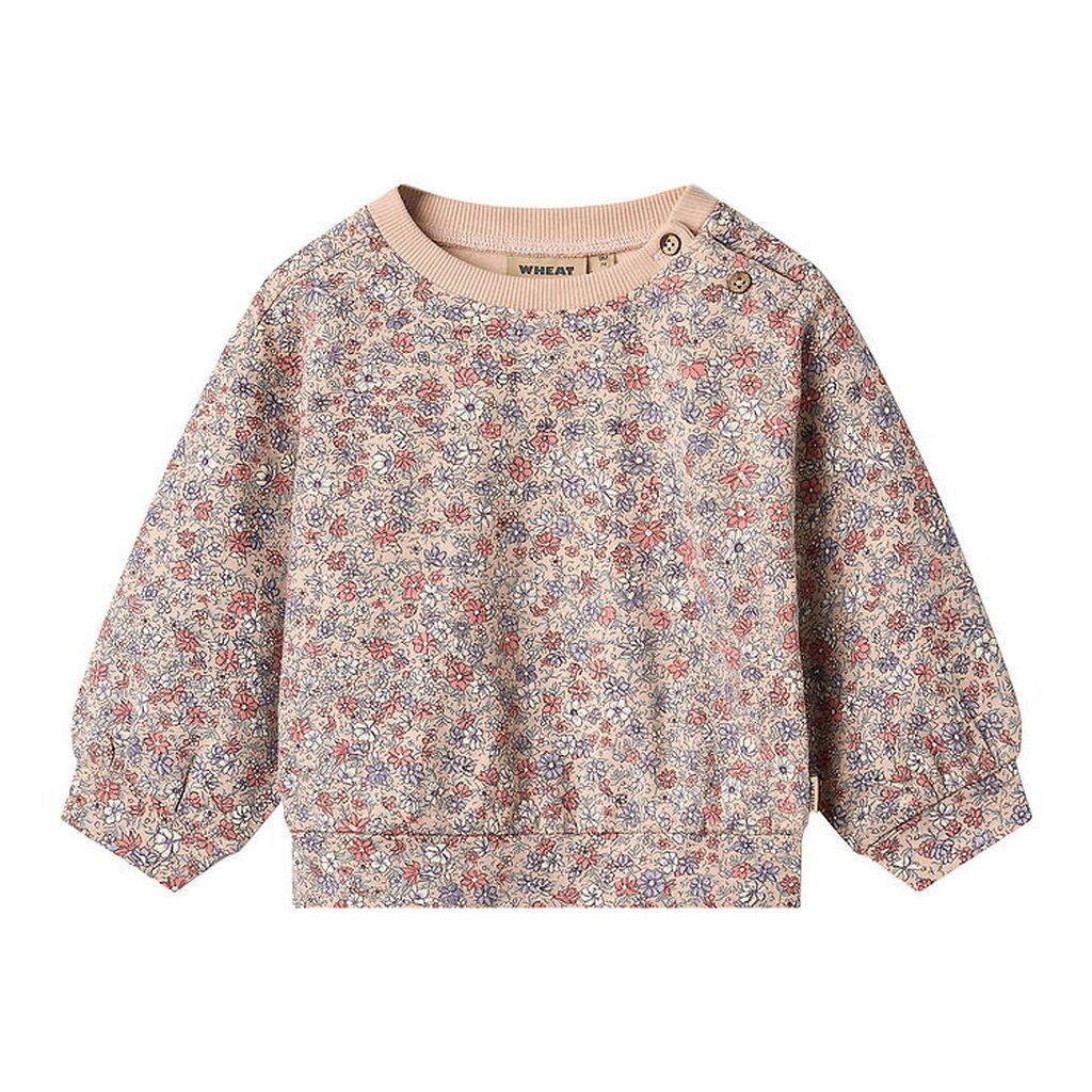 Wheat Sweatshirt - Lia - Rose Dust Flowers