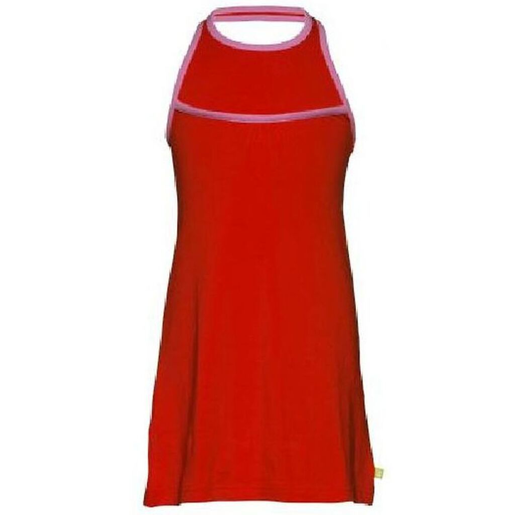 Mala Halterneck Kjole - Rødorange