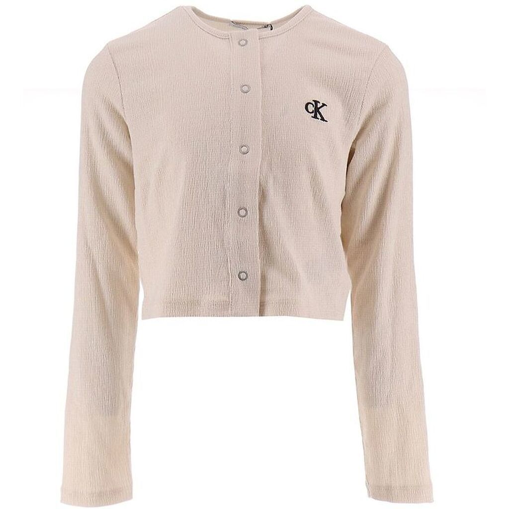 Calvin Klein Cardigan - Light Crinkle - Whitecap Gray