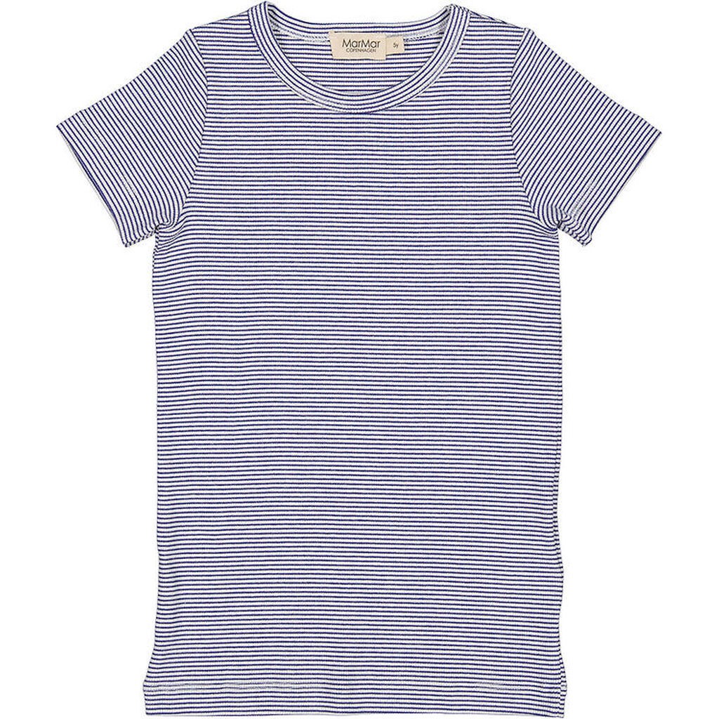 MarMar T-shirt - Rib - Modal - Tago - Blue Stripe