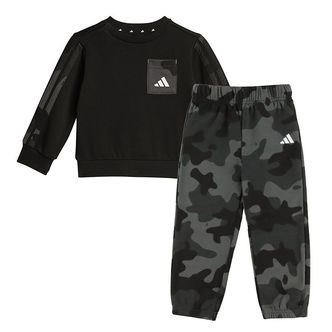 adidas Performance Sweatsæt - INF Camo FL - Sort/Hvid