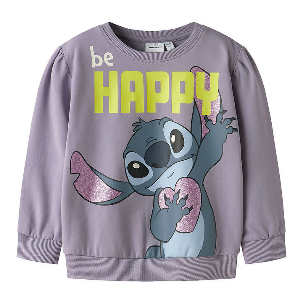 Name It Sweatshirt - Noos - NmfDidi - Stitch - Lavender Gray