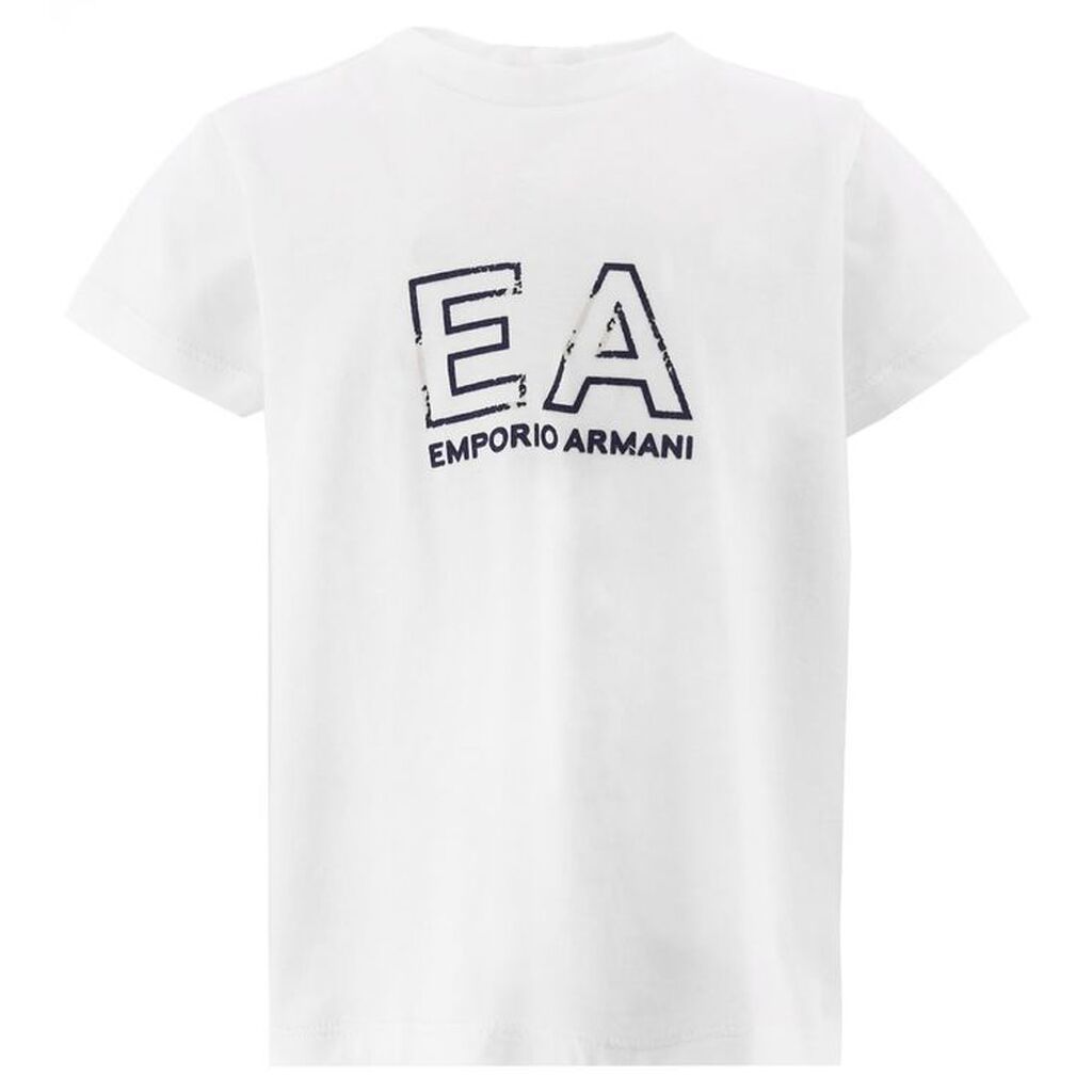 Emporio Armani T-shirt - Hvid m. Print