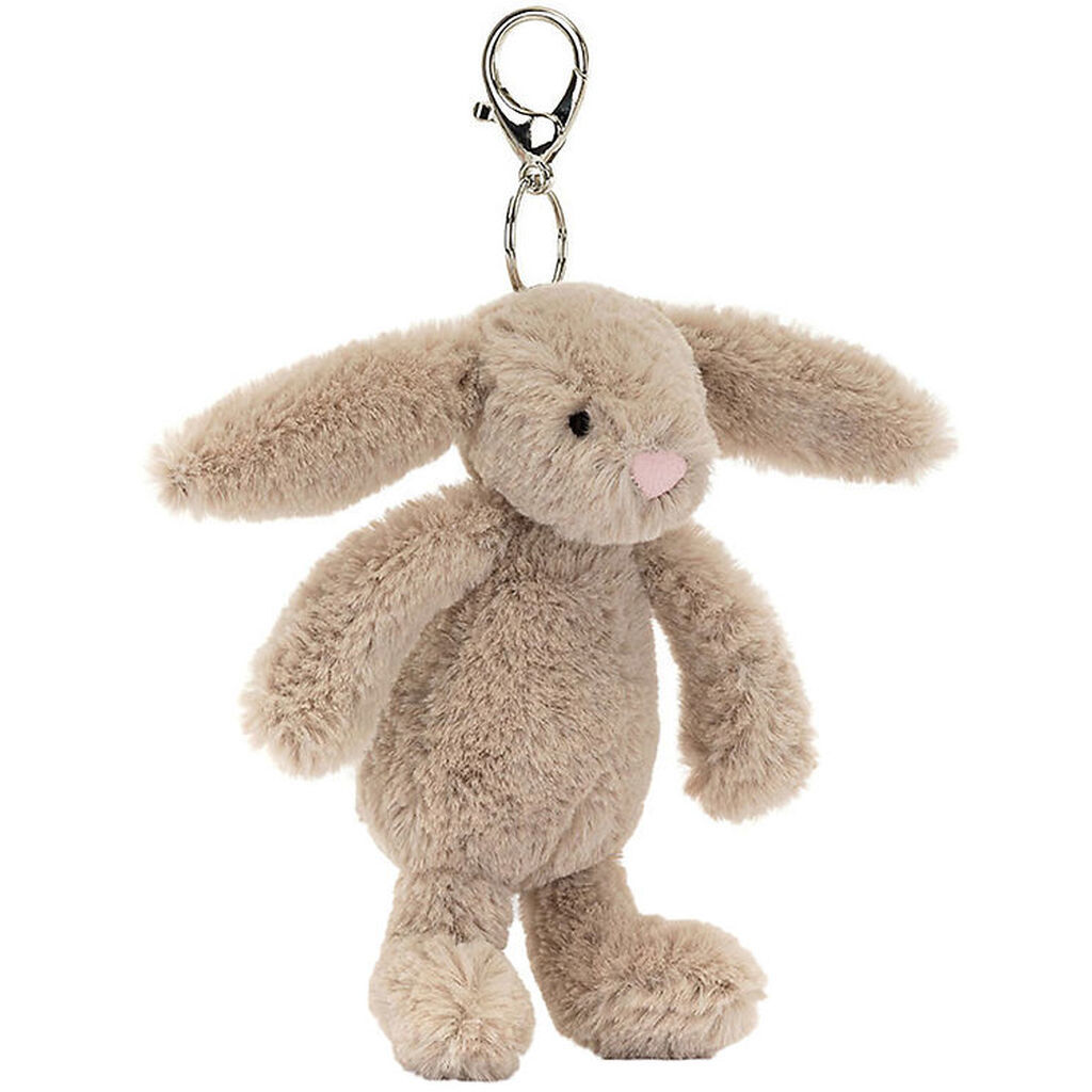Jellycat Nøglering - 18x5 cm - Bashful Beige Bunny Bag