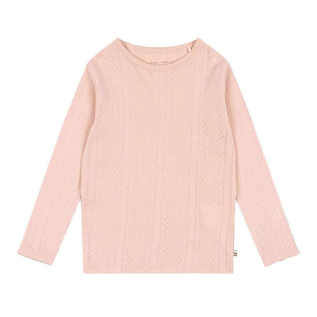 Konges Sløjd Bluse - Minna - Cameo Rose m. Hulmønster