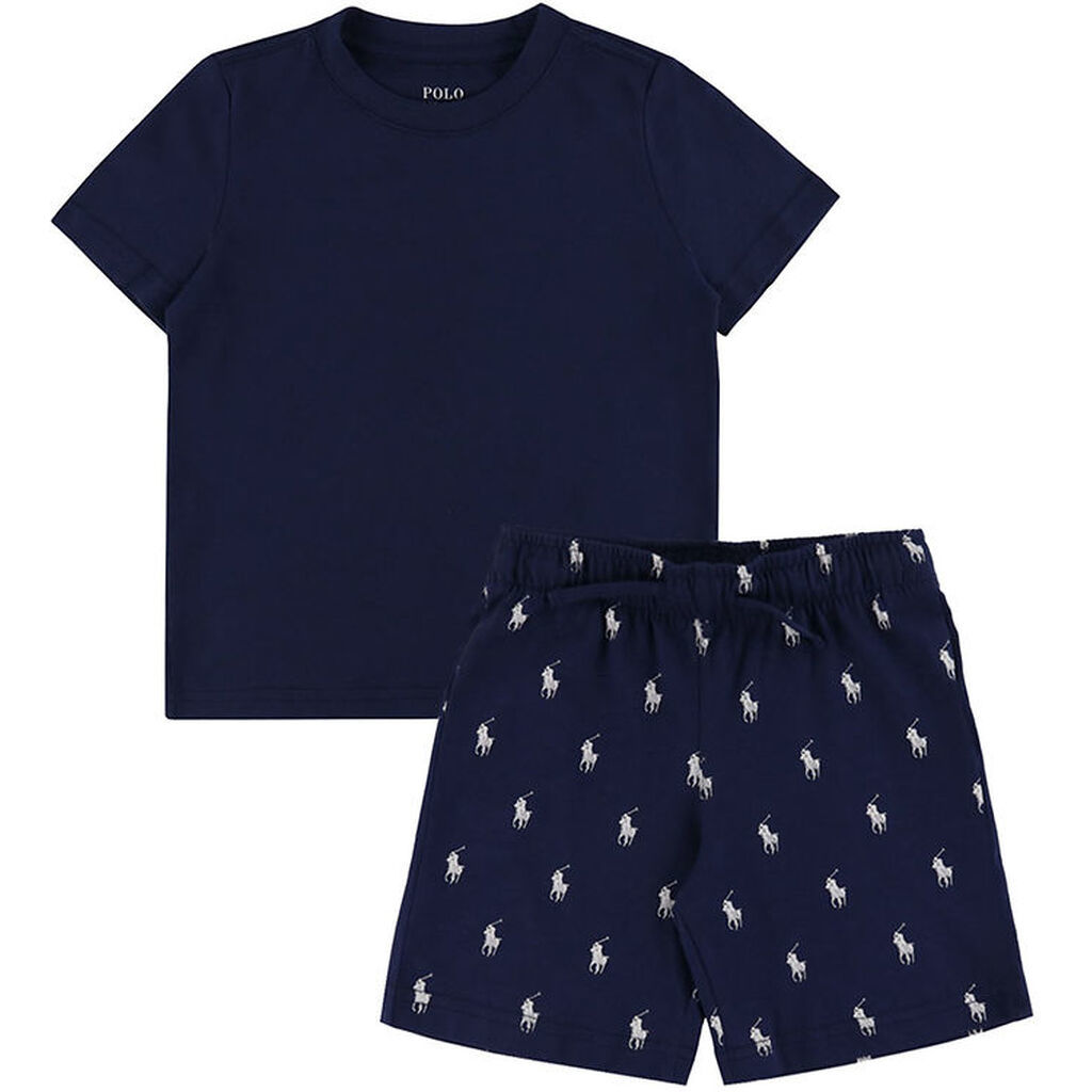 Polo Ralph Lauren Nattøj - Newport Navy m. Logoer