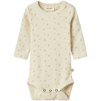 Lil' Atelier Body l/æ - Rib - NbfGago - Turtledove/FLOWER