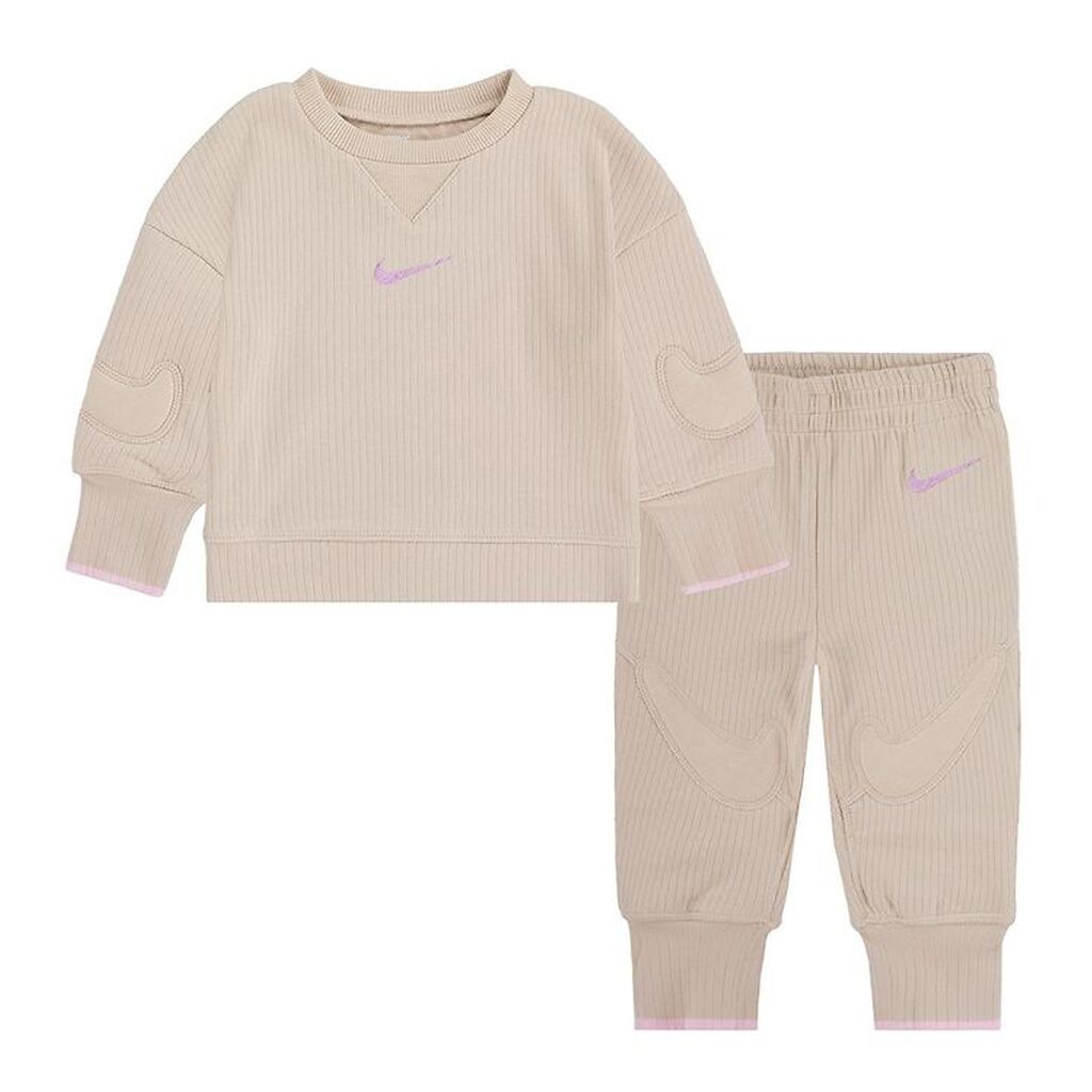 Nike Sæt - Rib - Bukser/Bluse - Sanddrift