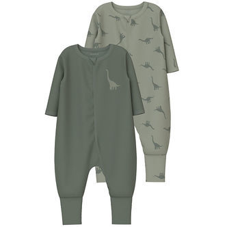Name It Natdragt - Noos - NbmNightsuit - 2-Pak - Agave Green