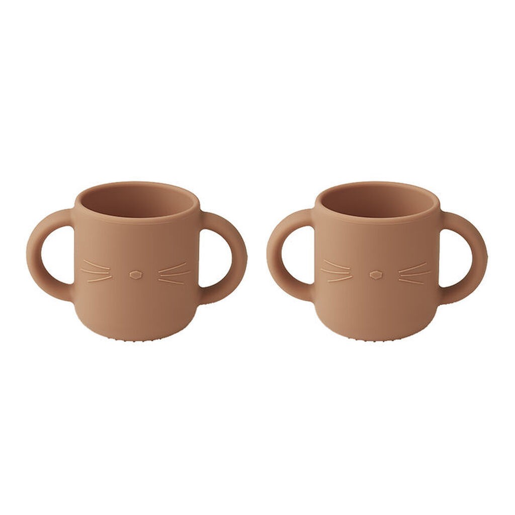 Liewood Kopper - Silikone - Gene - 2-pak - Cat/Tuscany Rose