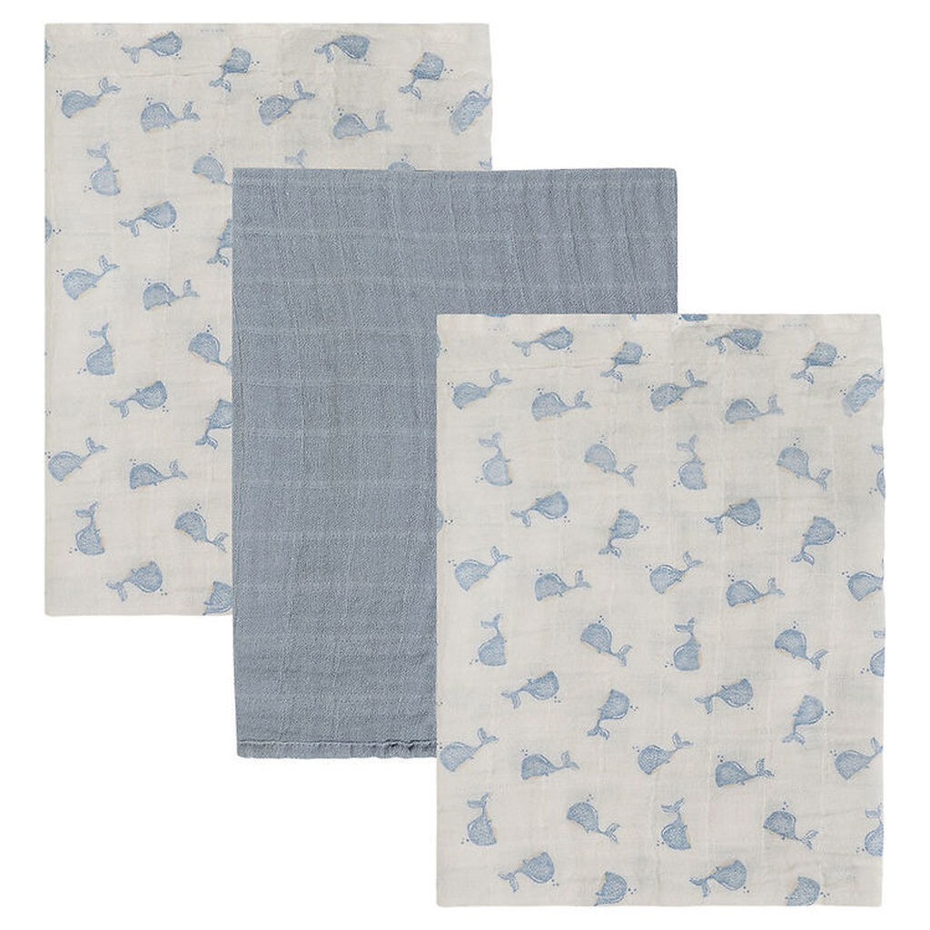 Pippi Stofbleer - Noos - Musselin - 3-pak - 65x65 cm - Ashley Bl