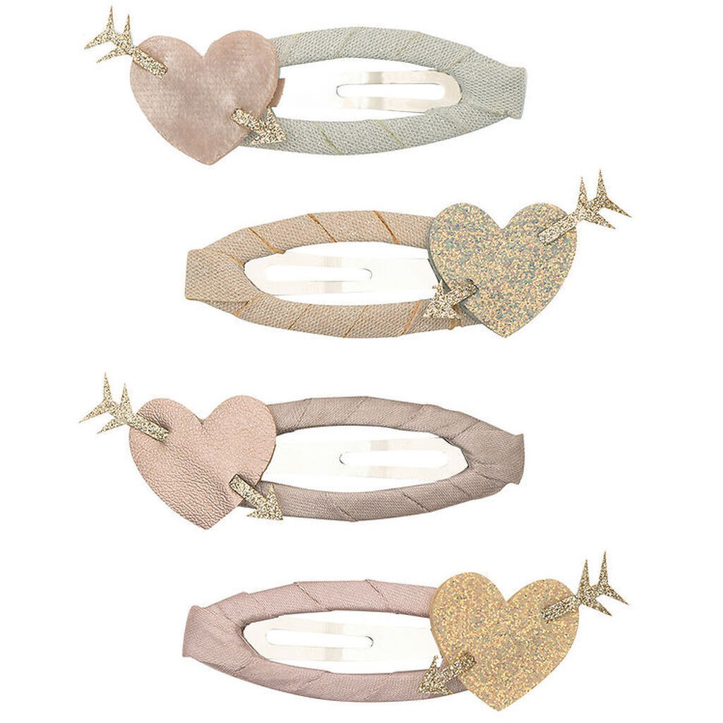 Mimi & Lula Hårspænder - 4-pak - 5 cm - Cupid Heart