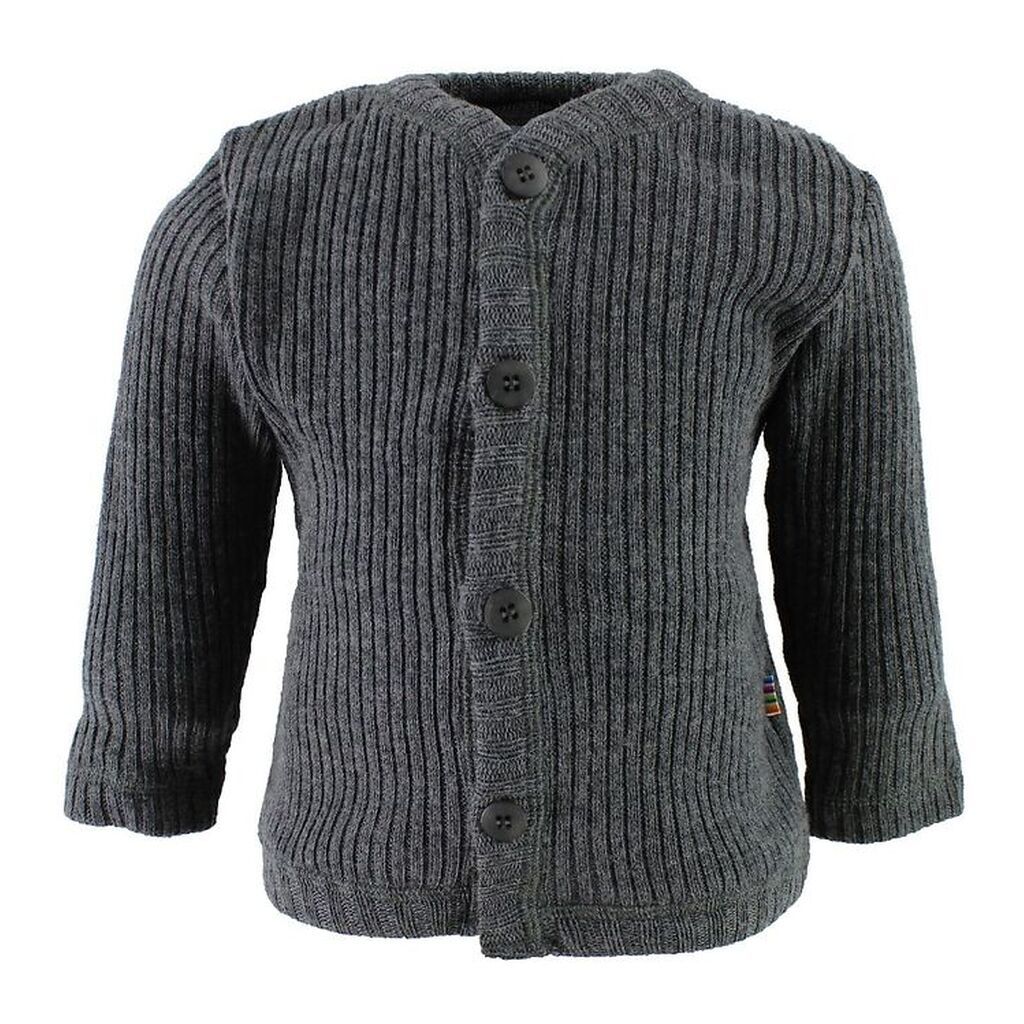 Joha Strik Cardigan - Uld - Koksgrå