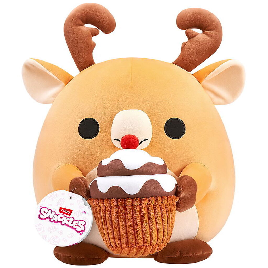 Snackles Bamse - 35 cm - Elgen Jaime m. Chokolademousse
