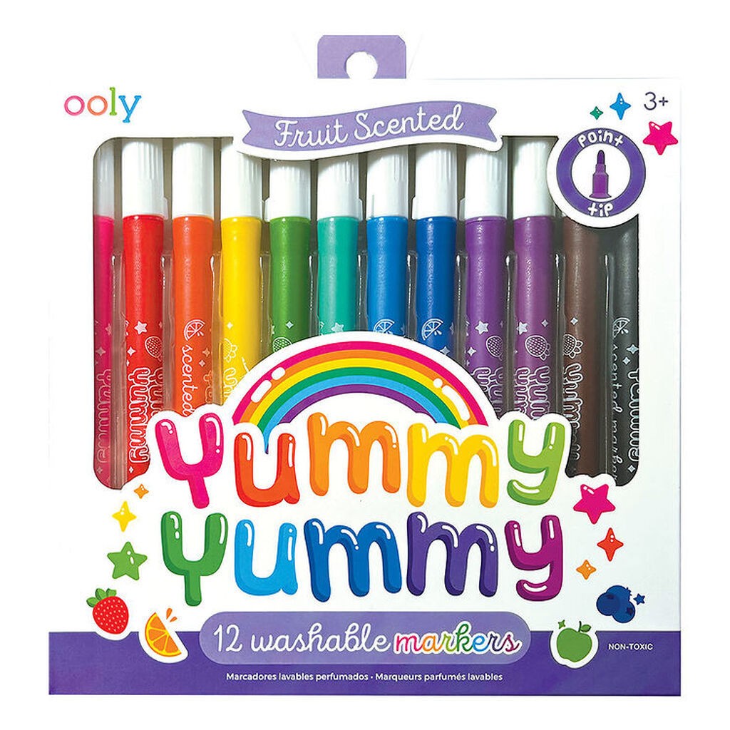 Ooly Tuscher m. Frugtduft - 12 stk - Yummy Yummy