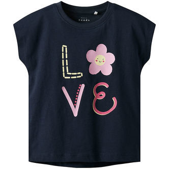 Name It T-shirt - NmfViolet - Navy Blazer/Love