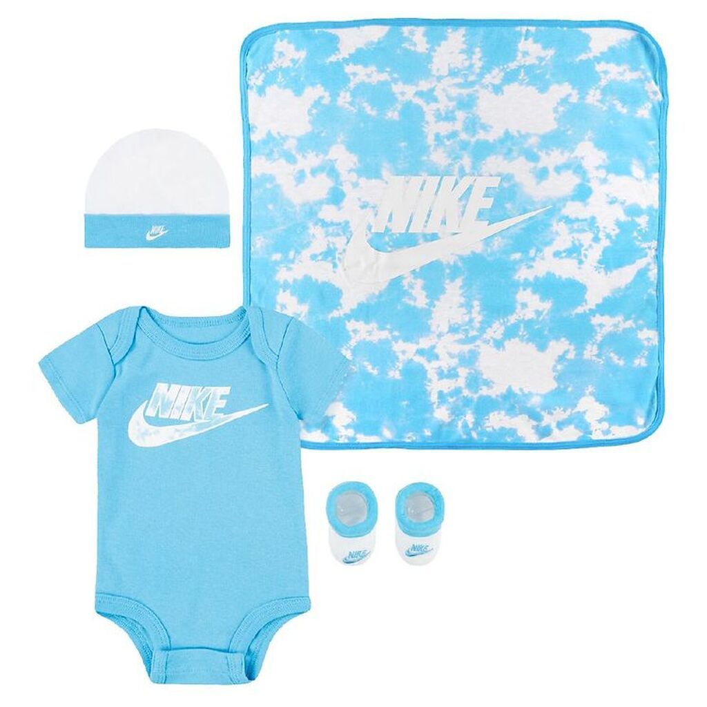 Nike Gaveæske - Body K/Æ/Hue/Strømper/Tæppe - Baltic Blue