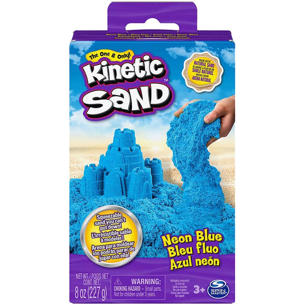 Kinetic Sand Strandsand - 227 gram - Neon Blue