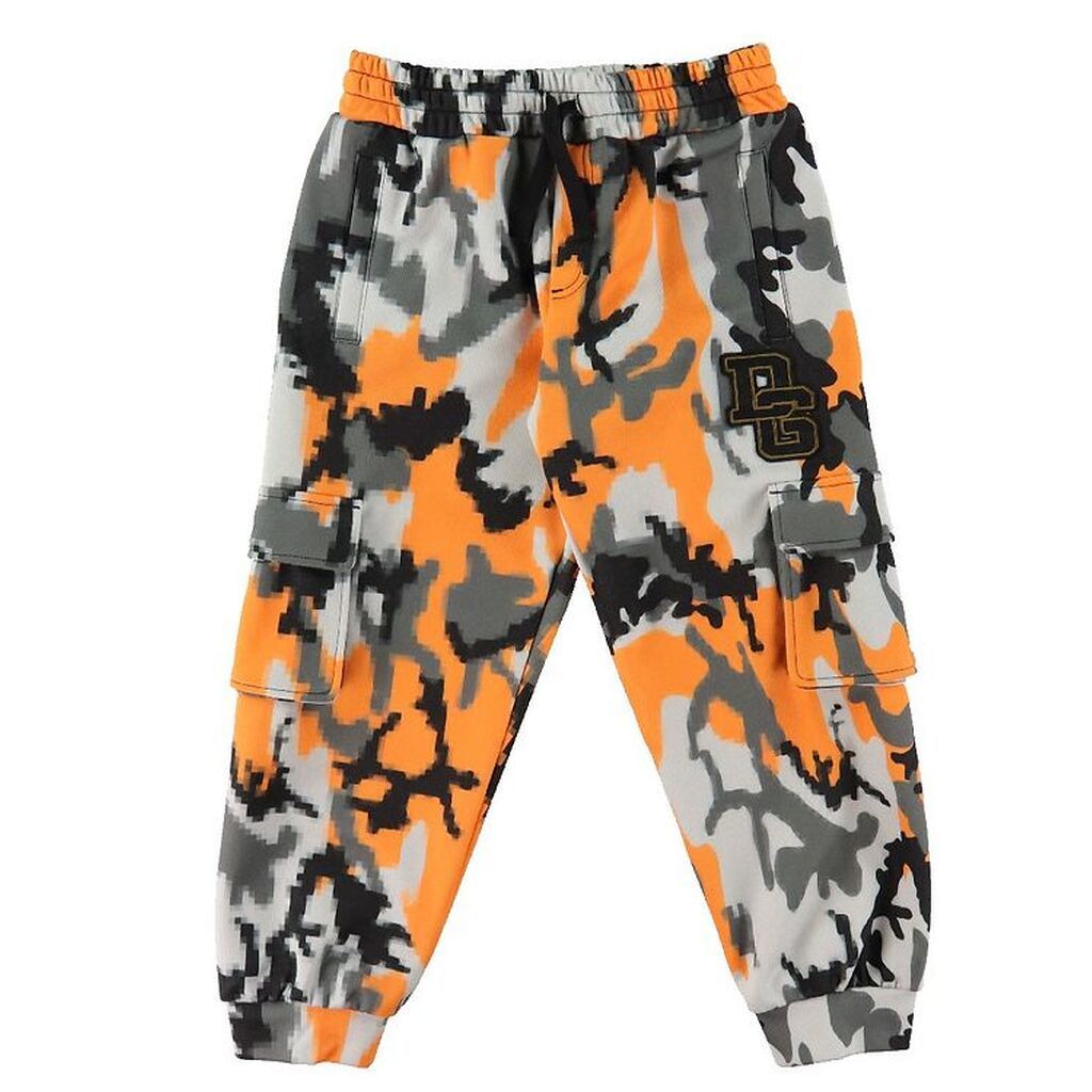 Dolce & Gabbana Bukser - Reborn To Live - Orange/Grå Camouflage