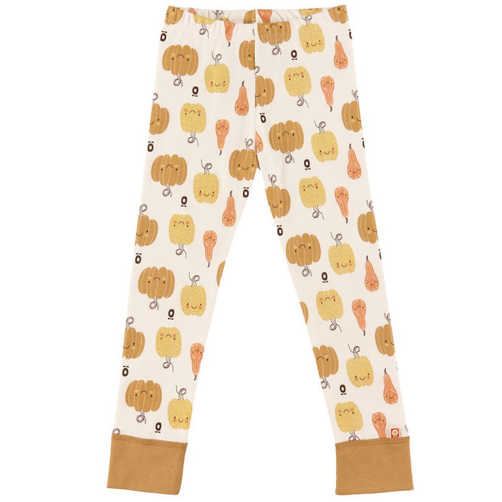 Katvig Leggings - Hvid m. Græskar