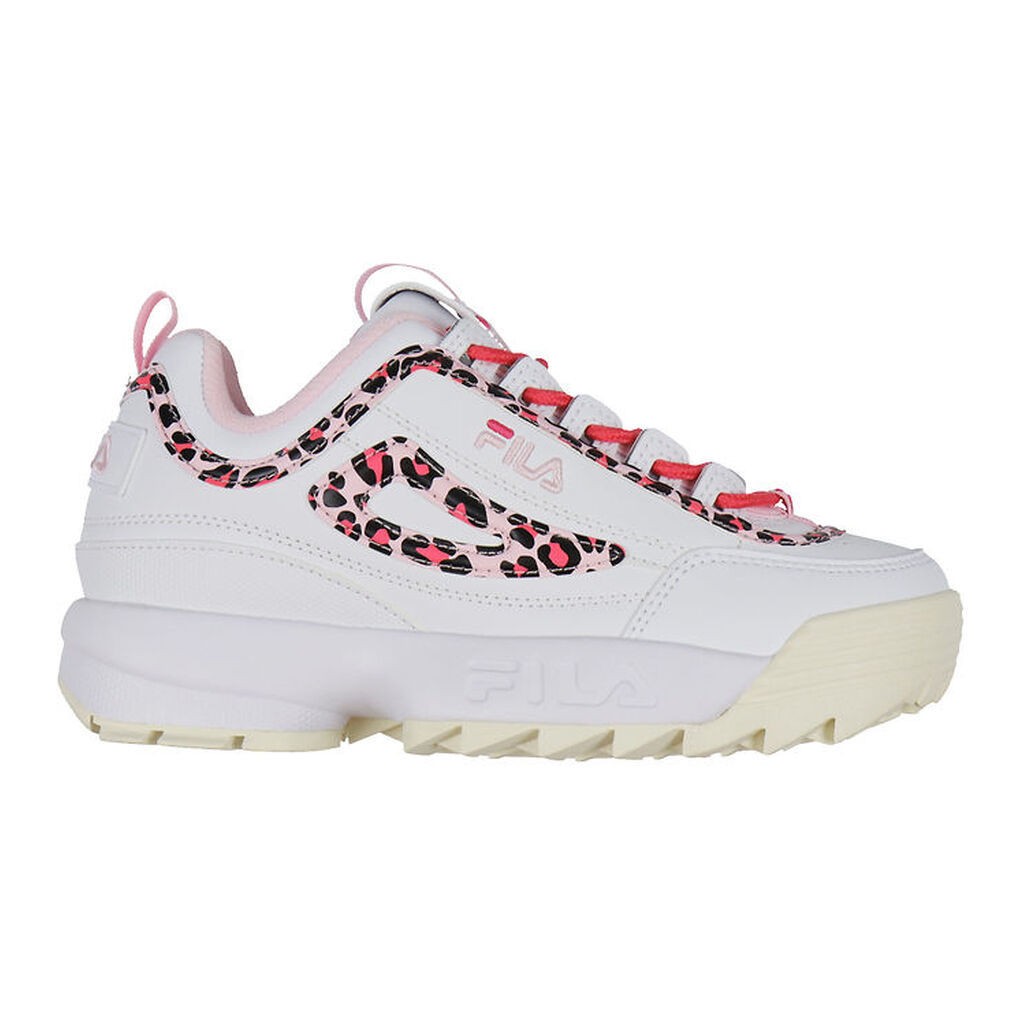 Fila Sko - Disruptor P Teens - Hvid/Leopard
