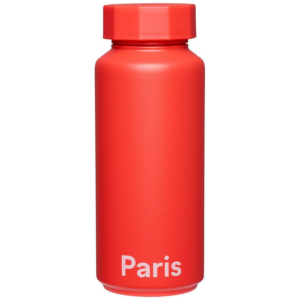 Design Letters Termoflaske - 500 ml - Paris - Cherry Tomato