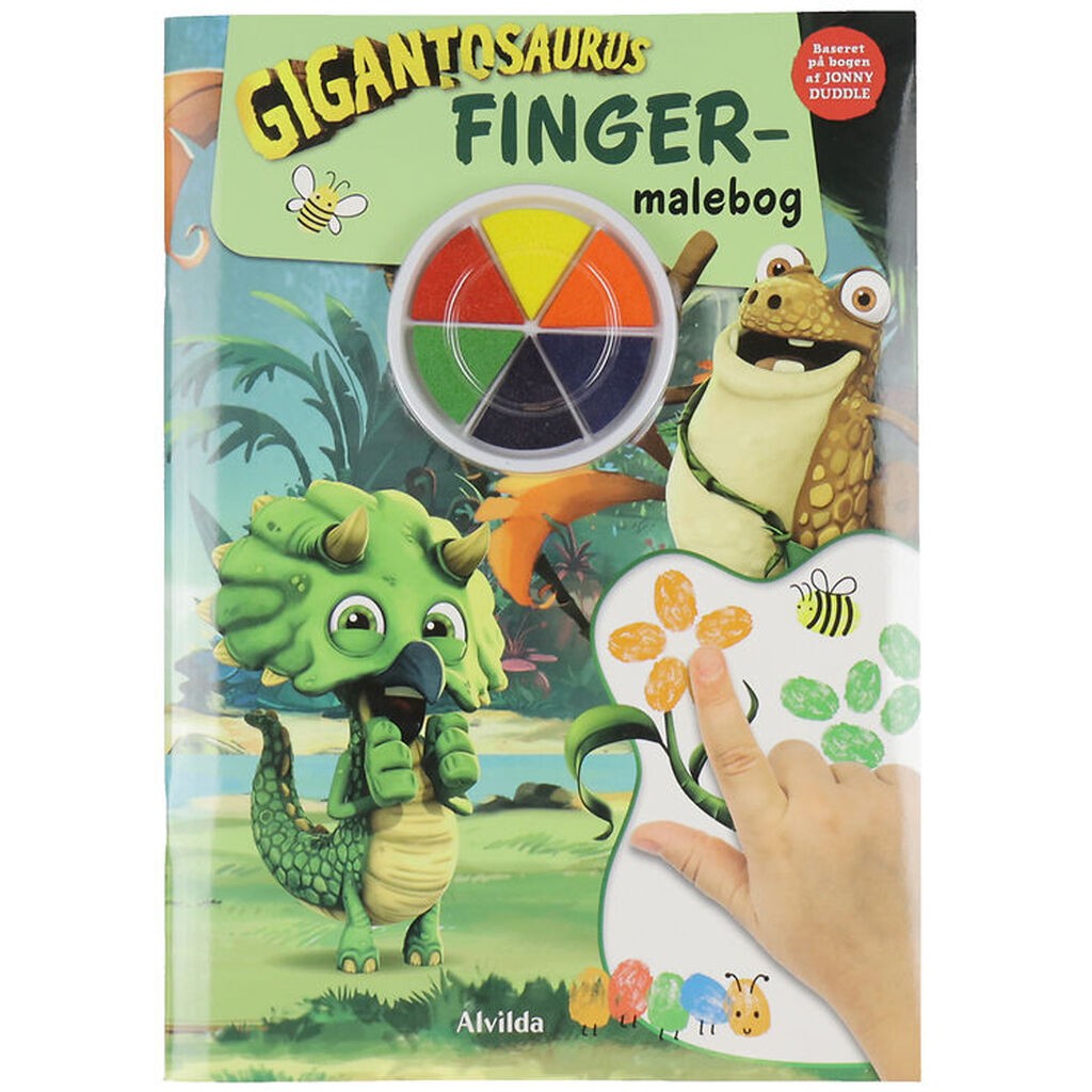 Alvilda Bog - Fingermalebog m. Gigantosaurus - Dansk