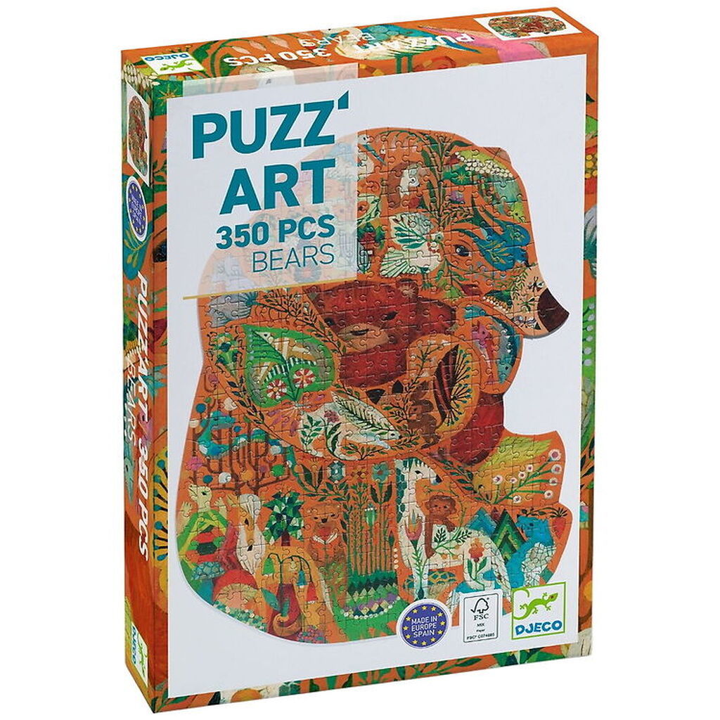 Djeco Puslespil - 350 Brikker - PuzzÂ´Art - Bears