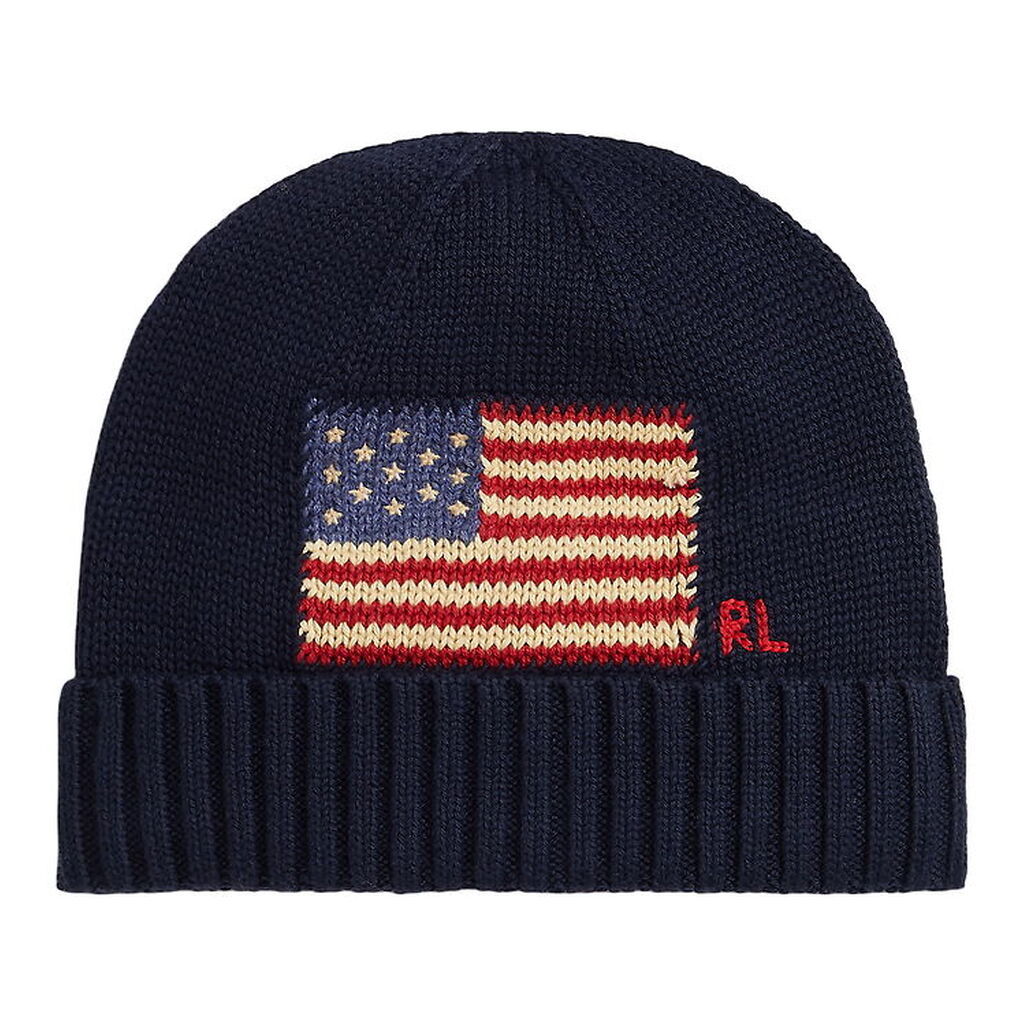 Polo Ralph Lauren Hue - Strik - Hunter Navy m. Flag