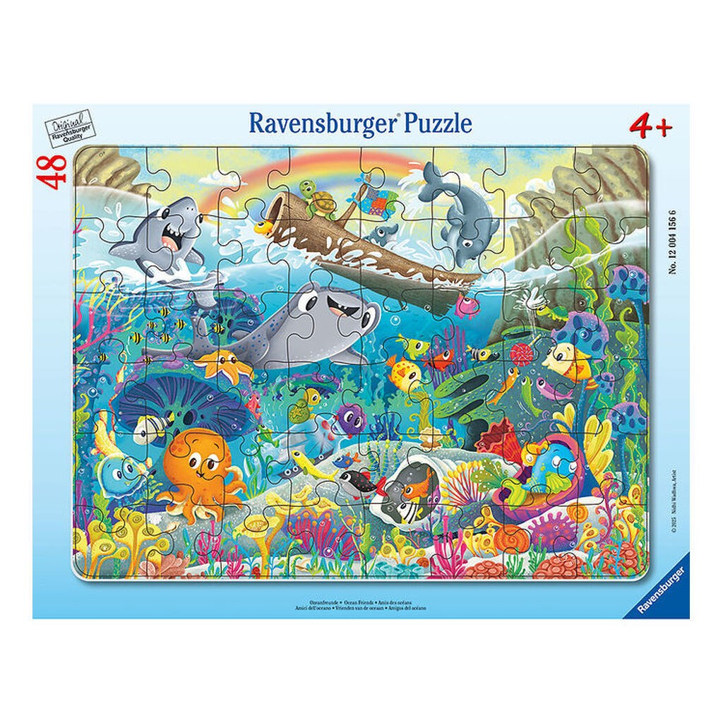 Ravensburger Puslespil - 48 Brikker - Ocean Friends