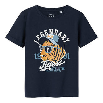 Name It T-shirt - NmmVux - Navy Blazer/Tiger