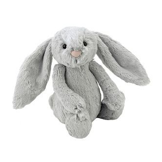 Jellycat Bamse - Small - 18x9 cm - Bashful Silver Bunny