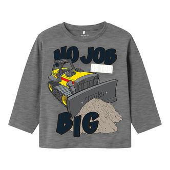 Name It Bluse - NmmJeremy - Grey Melange