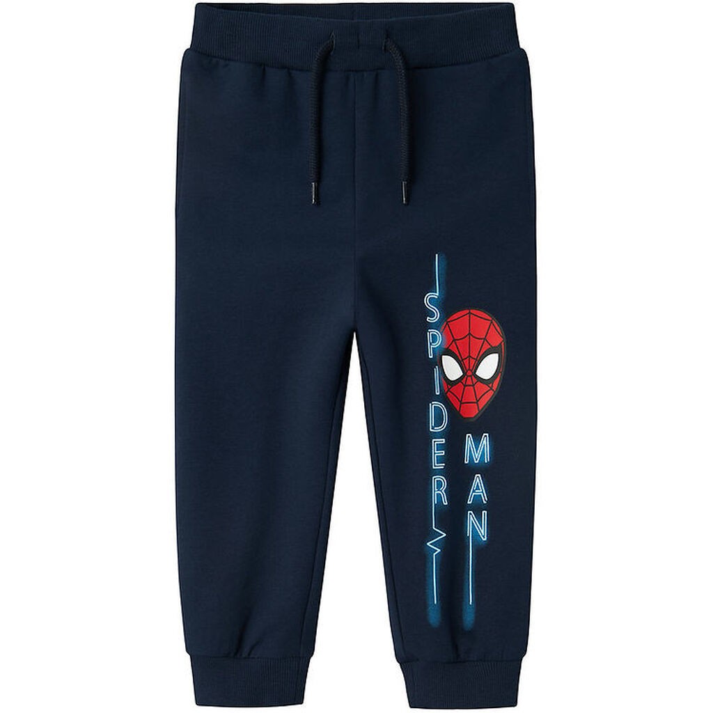 Name It Sweatpants - NmmJaan Spiderman - Navy Blazer m. Print